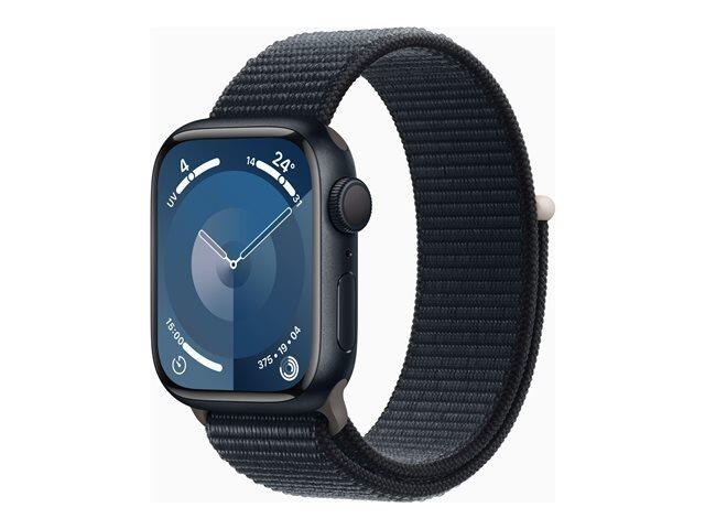 Apple Watch Series 9 (GPS) - midnight aluminium - smart watch with sport loop - midnight - 64 GB