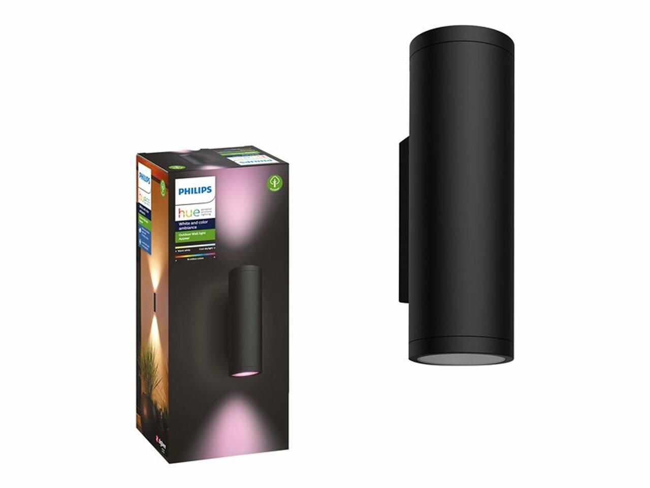 Philips Hue White and Colour Ambiance Appear Wall Light (Black)