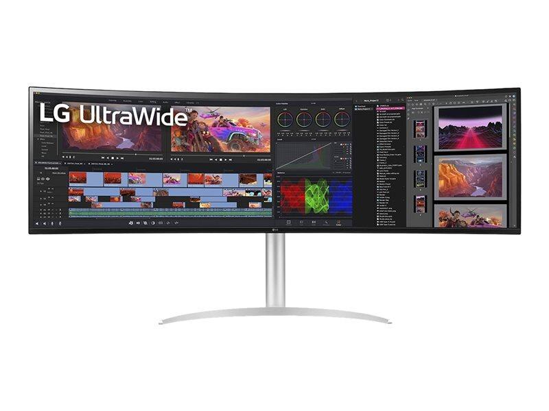 LG UltraWide 49WQ95C-W - LED monitor - curved - 49"- HDR