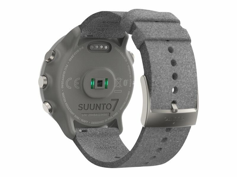 Suunto 7 sport watch with strap - stone grey - stone grey titanium