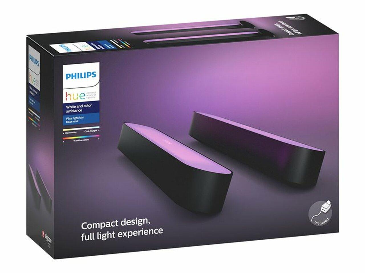 Philips Hue White and Colour Ambiance Play Black (Pack of 2)