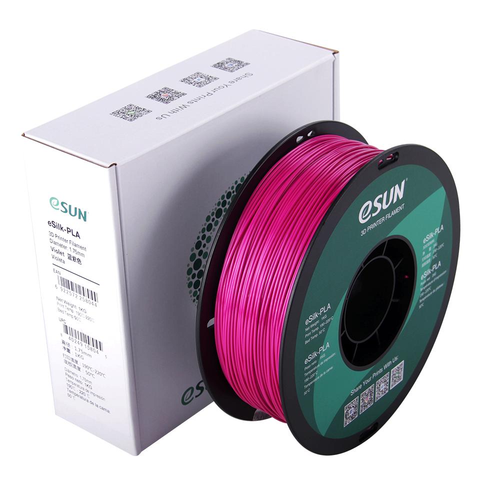 eSUN eSilk PLA Violet Filament 1.75mm 3D Printer Silk Filament 1kg