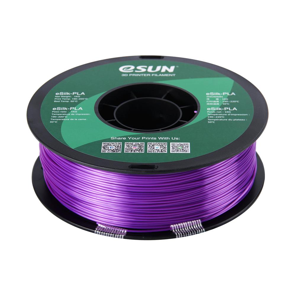 eSUN eSilk PLA Purple Filament 1.75mm 3D Printer Silk Filament 1kgeSUN eSilk PLA Purple Filament 1.75mm 3D Printer Silk Filament 1kg