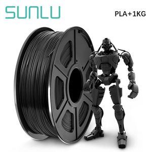 SUNLU PLA+ black Filament 1.75mm 3D Printer Filament 1kg