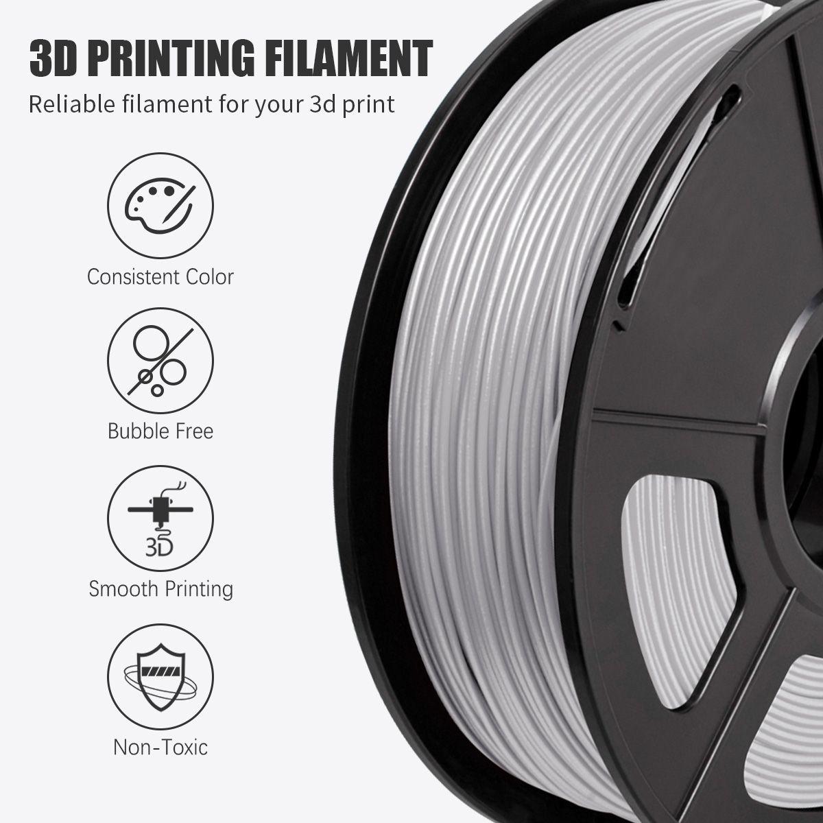 SUNLU PLA Grey Filament 1.75mm 3D Printer Filament 1kgSUNLU PLA Grey Filament 1.75mm 3D Printer Filament 1kg