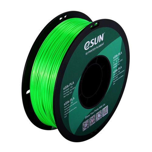eSUN eSilk PLA Green Filament 1.75mm 3D Printer Silk Filament 1kg