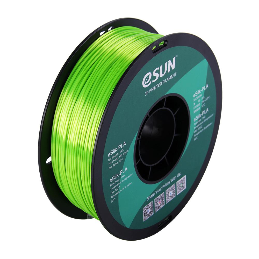 eSUN eSilk PLA Lime Filament 1.75mm 3D Printer Silk Filament 1kg