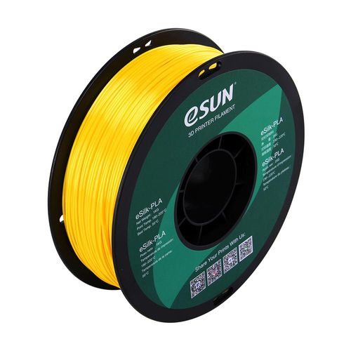 eSUN eSilk PLA Yellow Filament 1.75mm 3D Printer Silk Filament 1kg