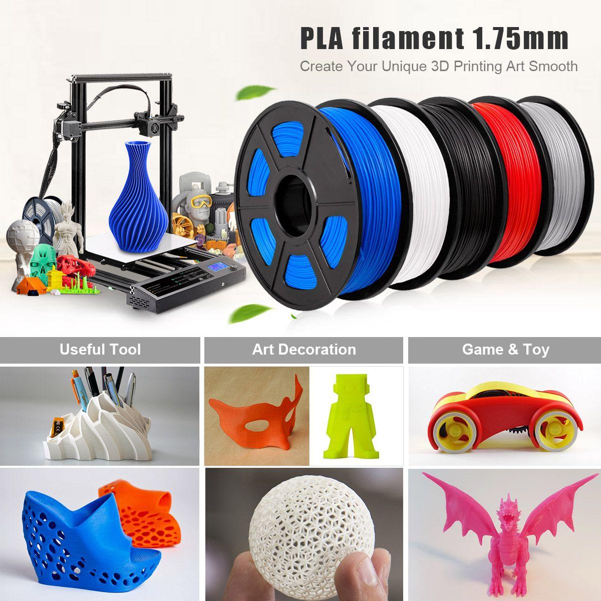 SUNLU PLA White Filament 1.75mm 3D Printer Filament 1kg