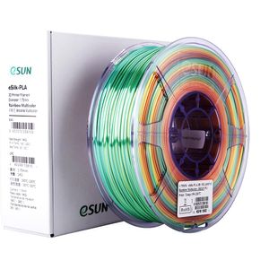 eSUN eSilk PLA Rainbow Filament 1.75mm 3D Printer Silk Filament 1kg