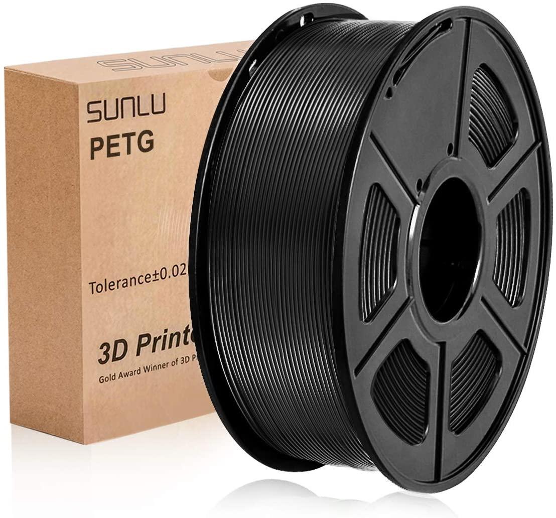 SUNLU PETG Black 1.75mm 3D Printer Filament 1kg