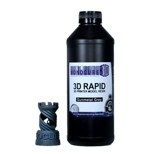 Monocure 3D Rapid model 3D Printer resin Gunmetal Grey 405nm 1000ml/1L