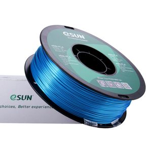 eSUN eSilk PLA Cyan Filament 1.75mm 3D Printer Silk Filament 1kg