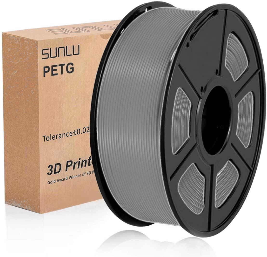 SUNLU PETG Grey 175mm 3D Printer Filament 1kg