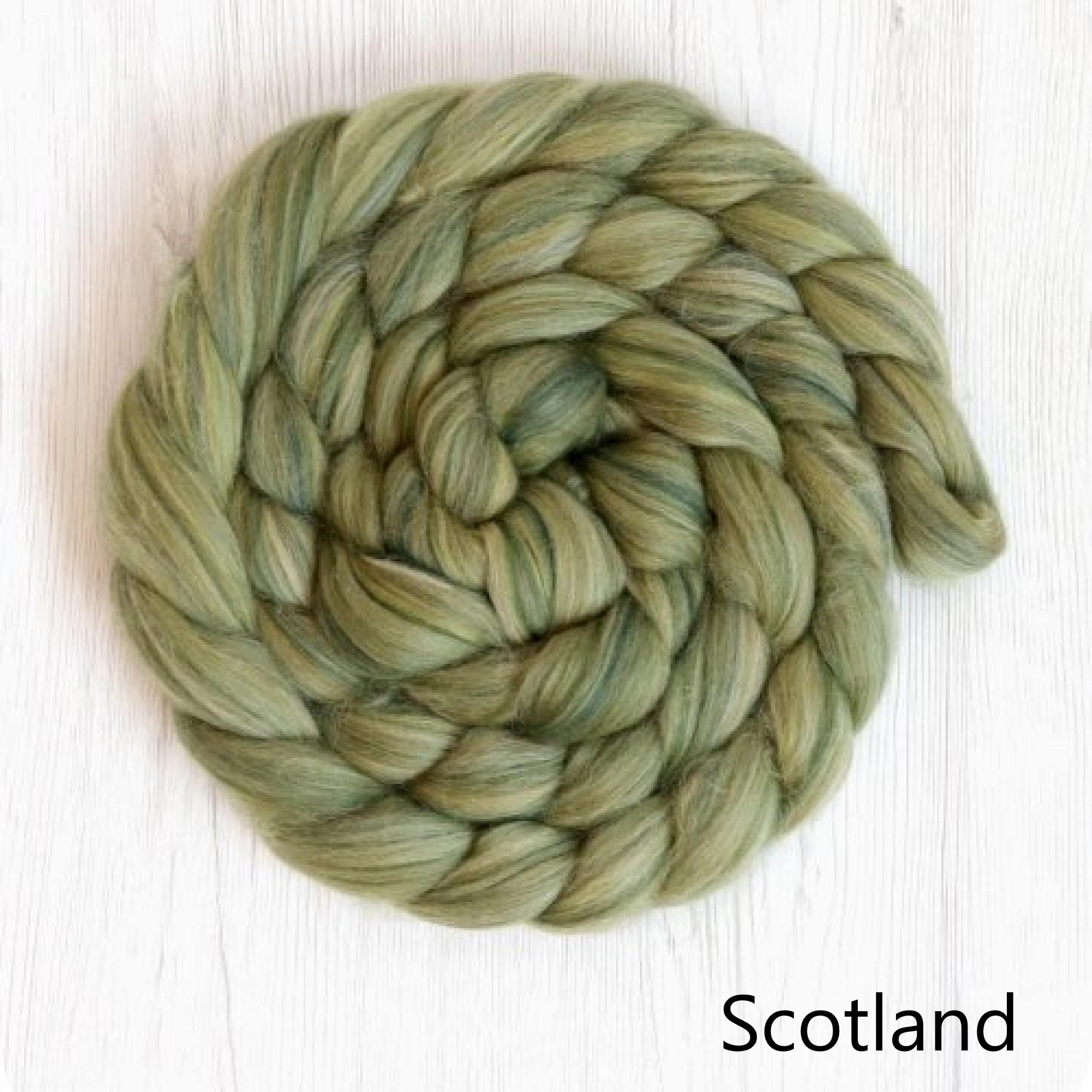 Scotland Merino and Silk Roving