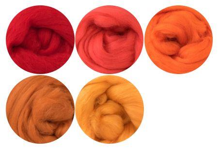 Five Fiery Shades of 19 Micron Merino