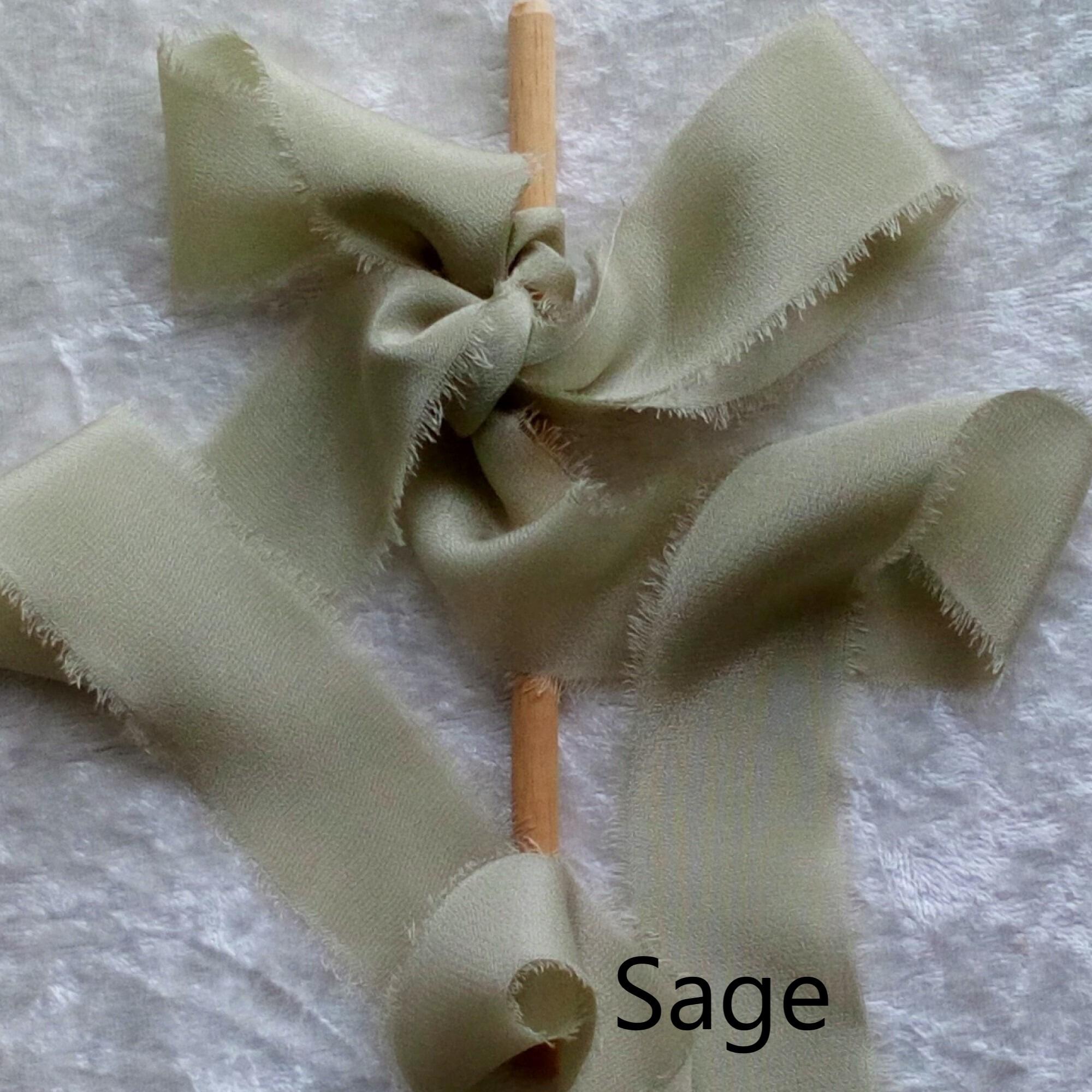 Crepe de Chine Ribbon - Sage