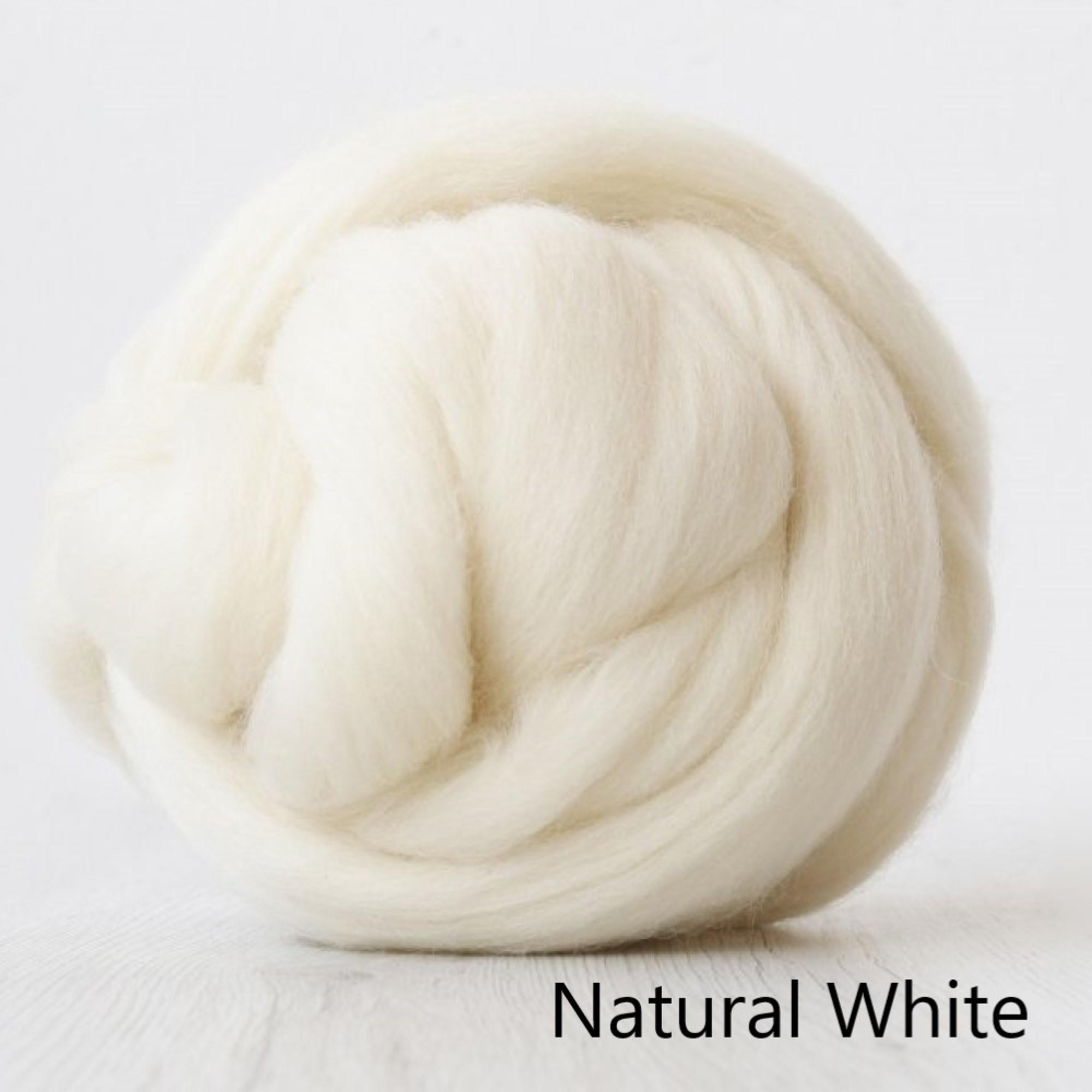 Natural White Corriedale Roving
