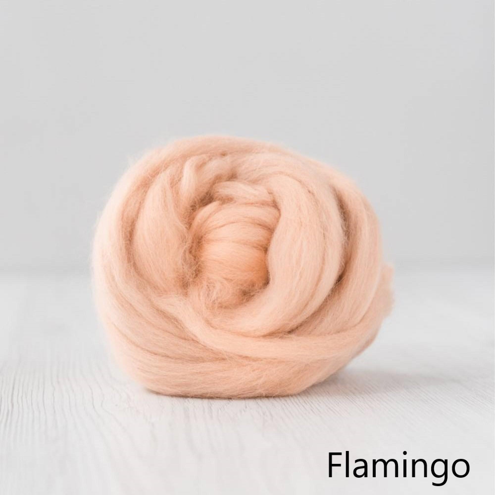 Flamingo Merino Roving