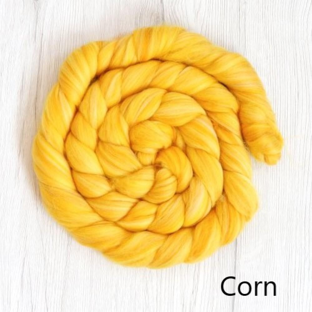Corn Merino and Silk Roving