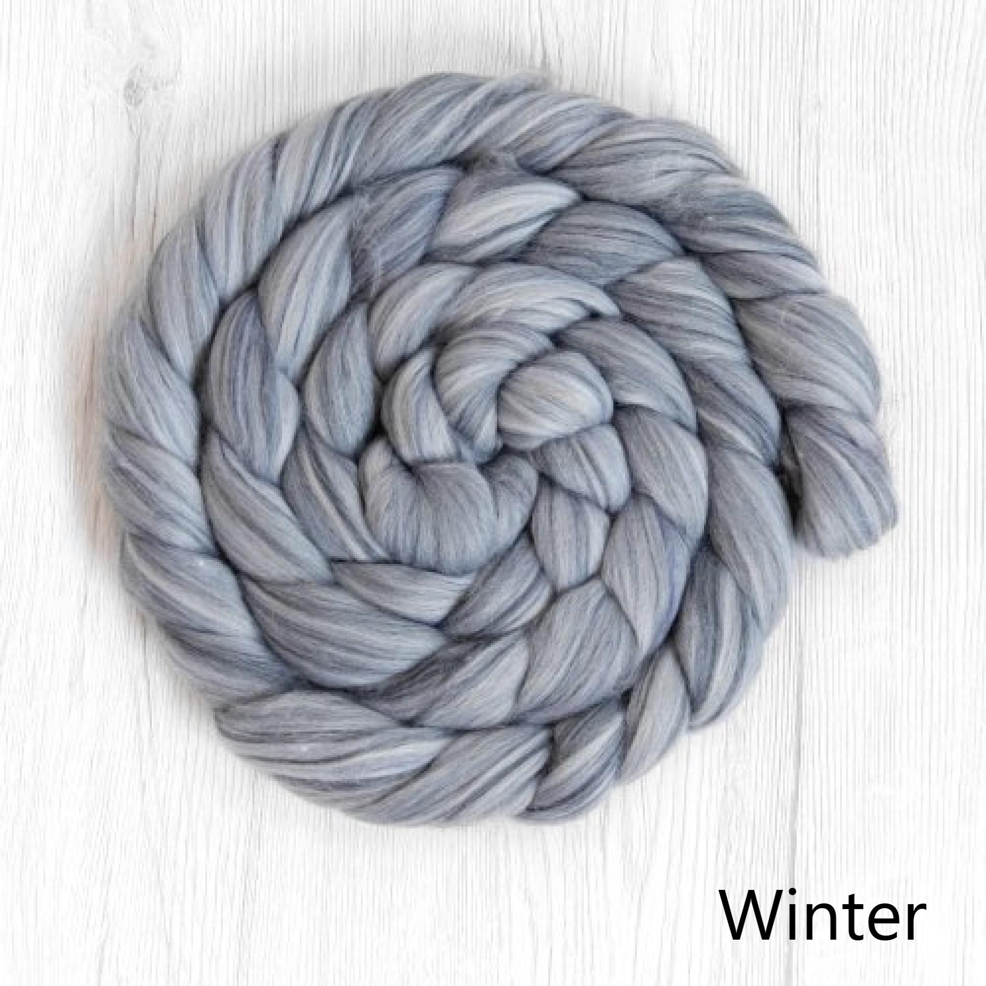 Winter Merino and Silk Roving