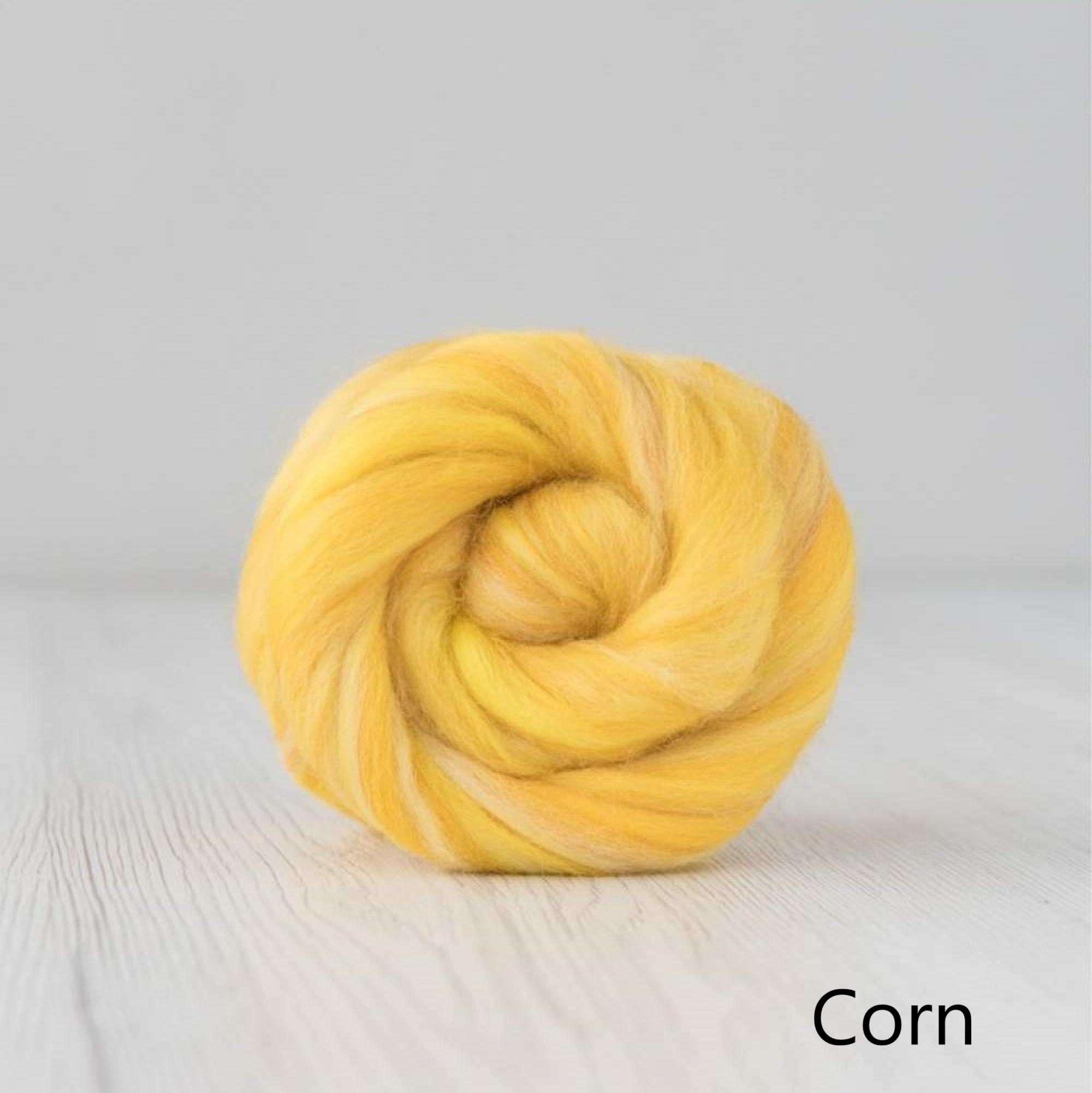 Corn Merino and Silk Roving
