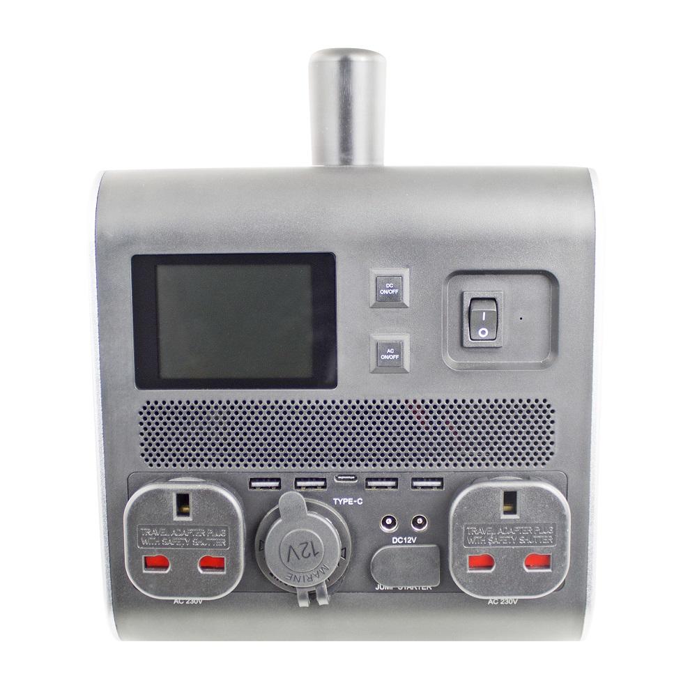 Hyundai HPS-600 Portable Power Station input sockets