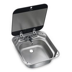 DOMETIC SNG 4244 Square Sink With Glass Lid
