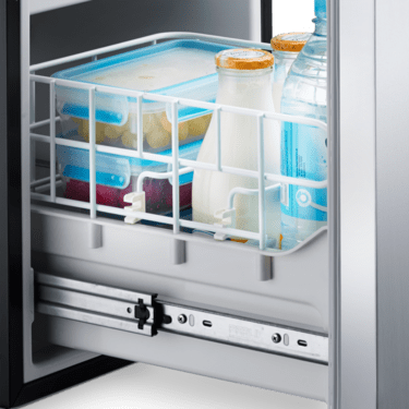 DOMETIC COOLMATIC CRD 50 Pull-Out Drawer Fridge/Freezer open rack detail