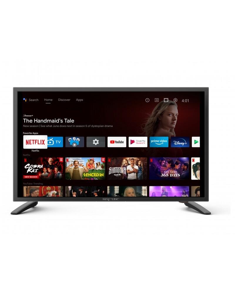 Majestic GTV1900DE 12 Volt 19" Android TV with DVD and Chromecast