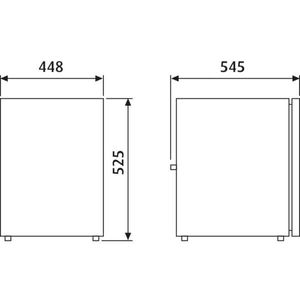 DOMETIC COOLMATIC CRX 65 Cabinet Fridge Freezer (3-in-1) dimensions
