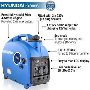 Hyundai HY2000Si features