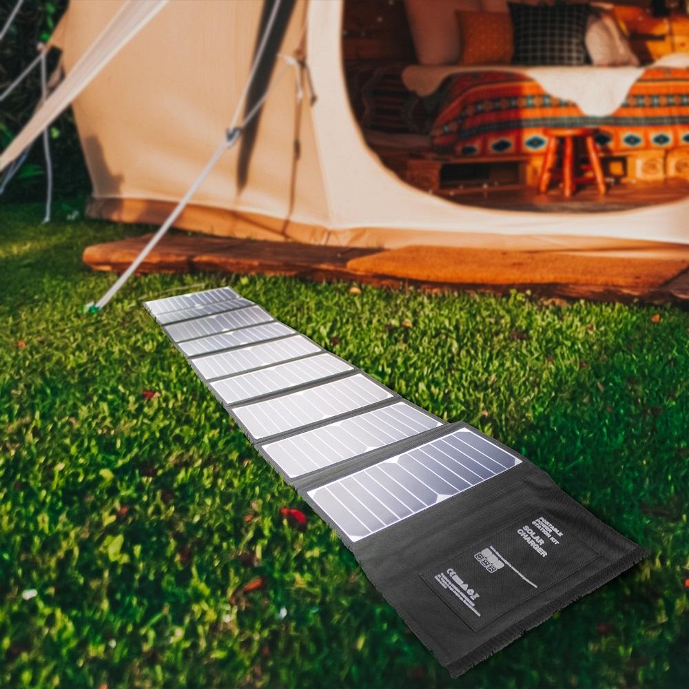 Hyundai H60 Solar Charger unfolded in-situ