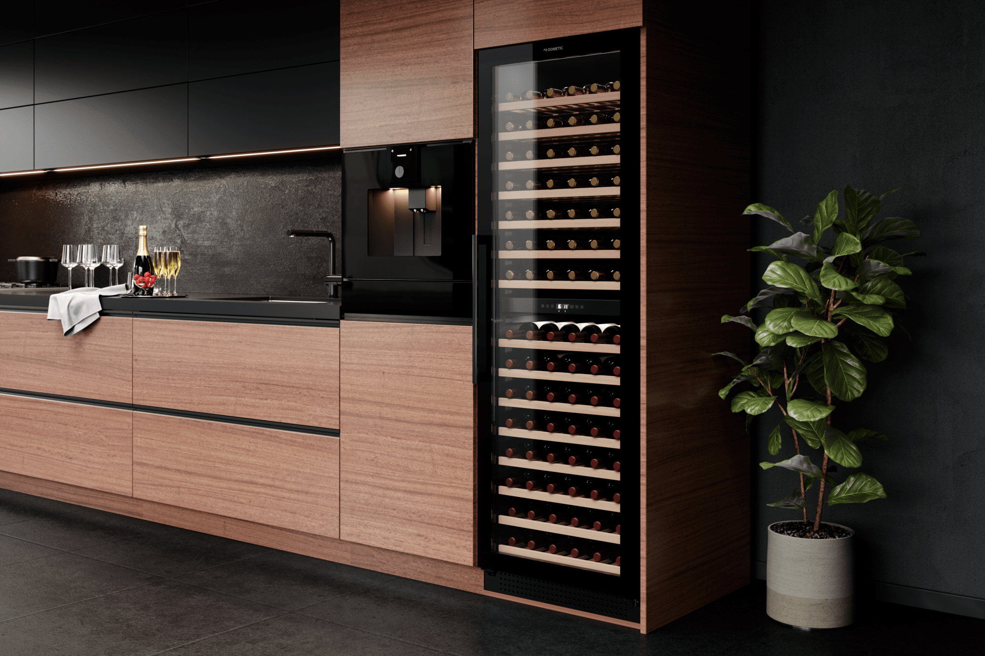 DOMETIC D154F Wine Cooler Built in Lifestyle