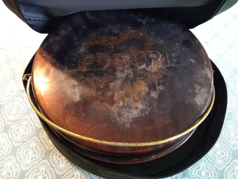 Bedourie Oven 12 Spun Steel Dr Livingstone Camp Camping Cooking Boiling  Fry Pan