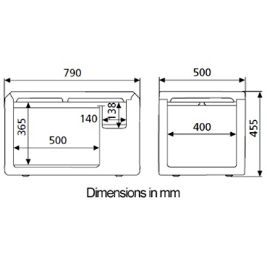 Waeco cf80 power deals consumption