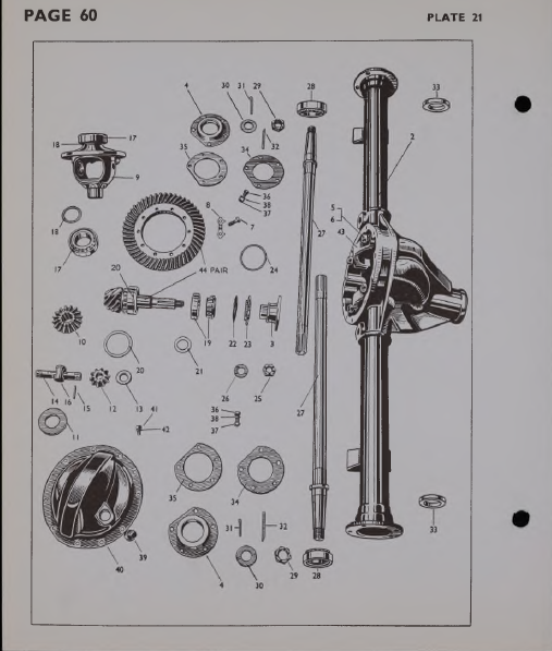 Plate 21 from the Star Sapphire parts book