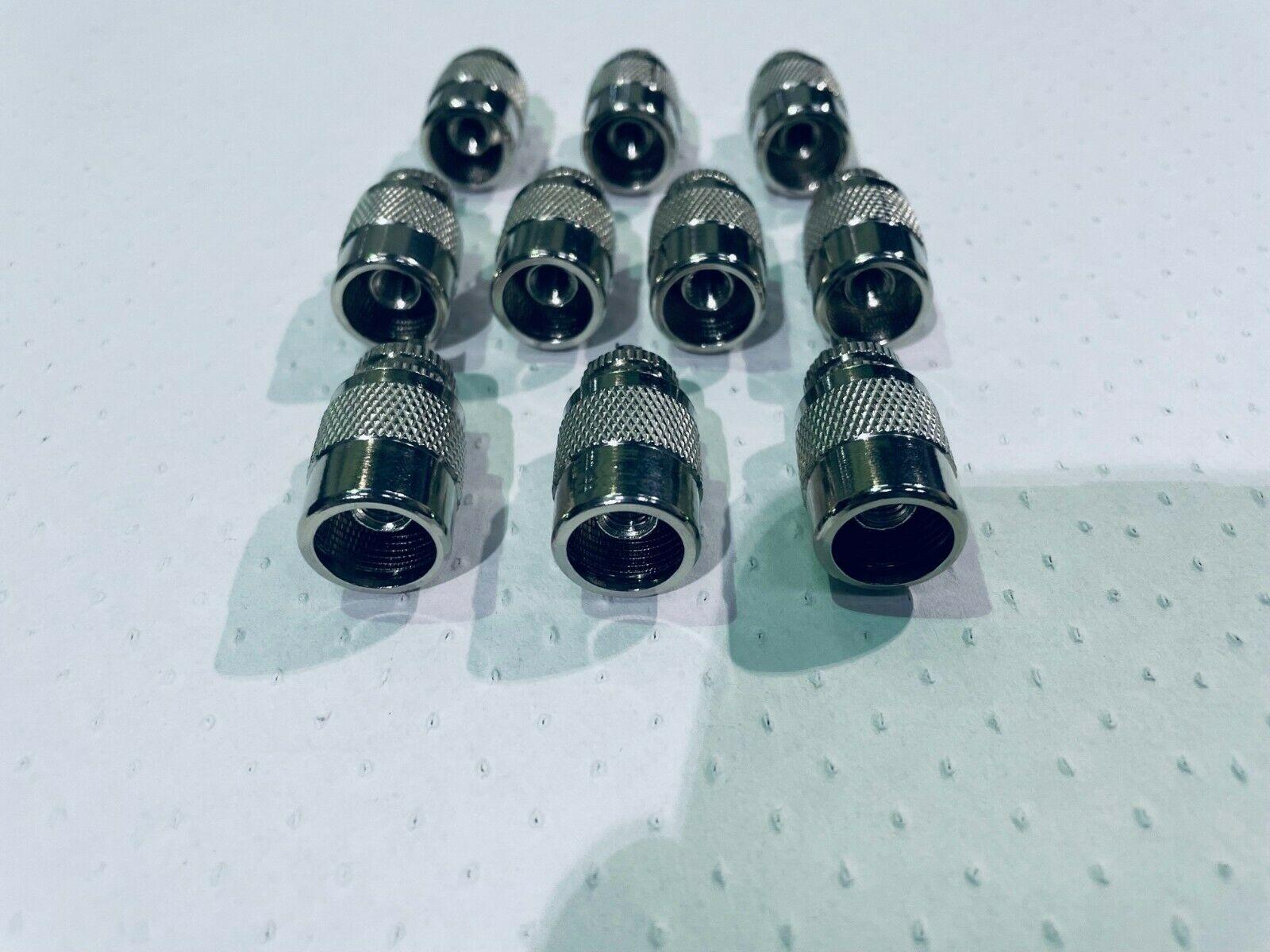 10 X PL259 UHF Brown Insert type Connectors plugs 6mm for RG58 Coaxial  Cable