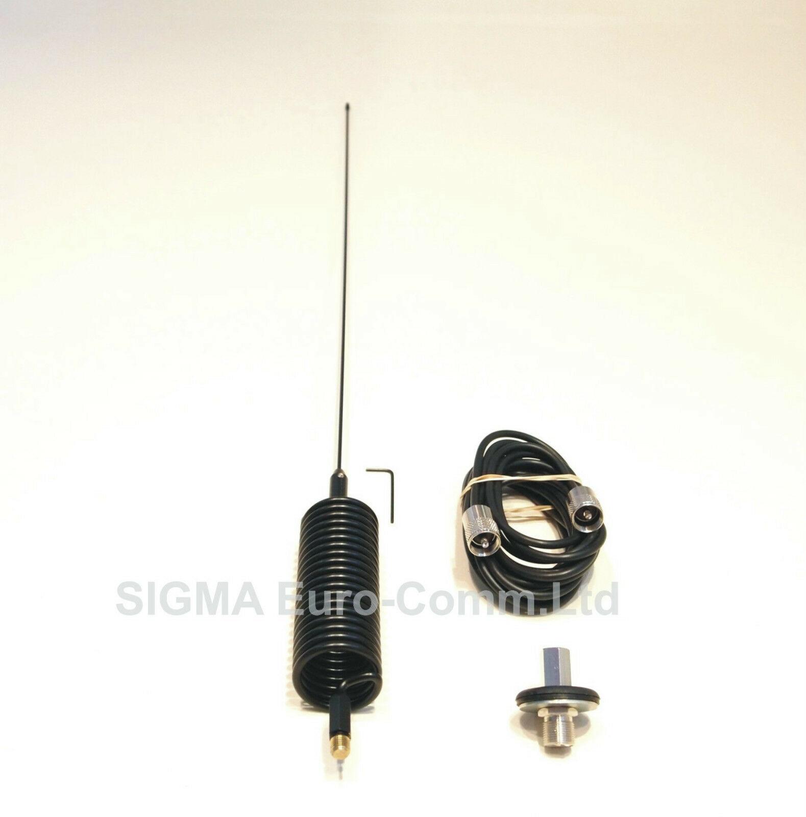 Sigma Mini Springer Stinger CB Antenna+Large Washer Body Mounting Kit CB Radio Aerial