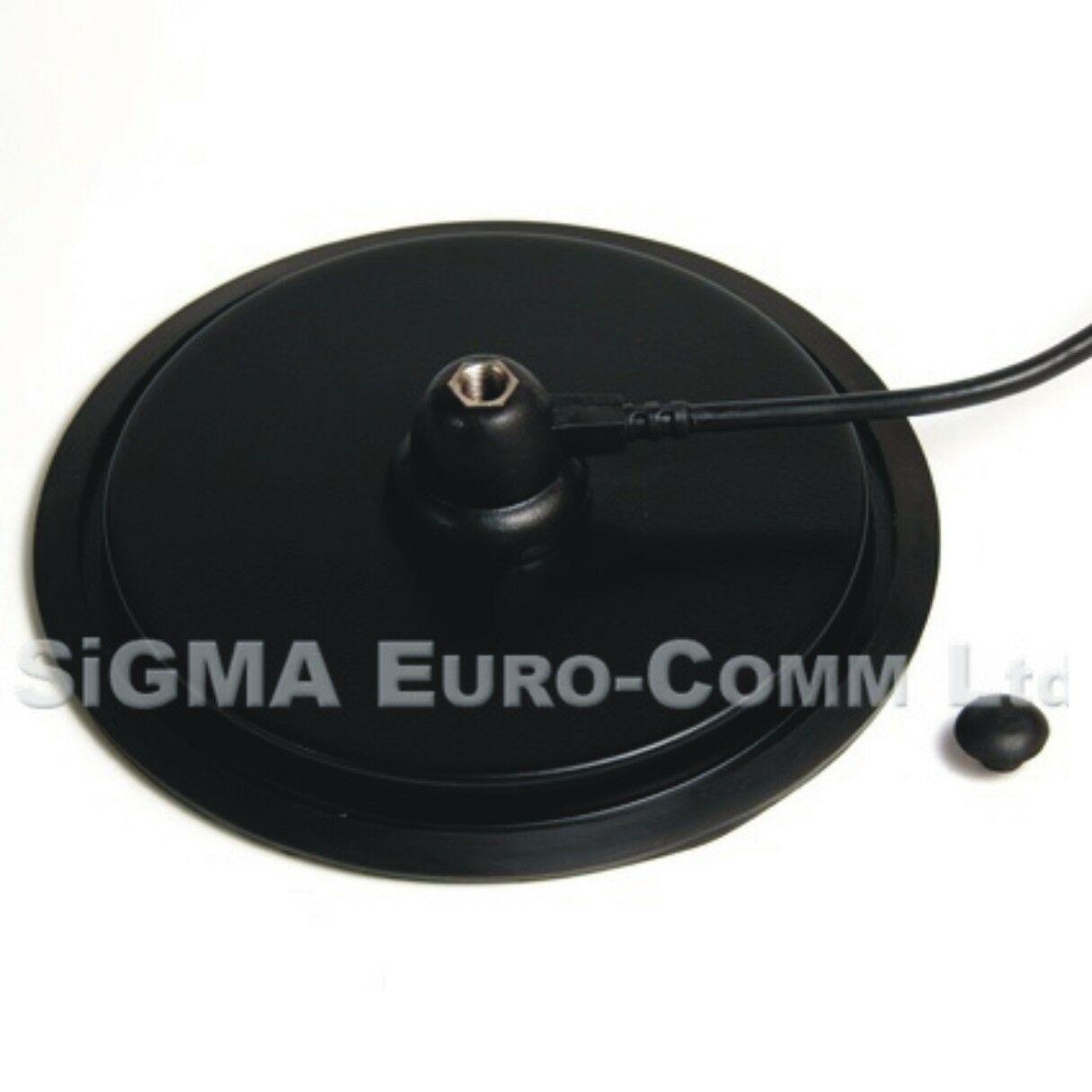 7 " Turbo Magnetic Mount 3/8 Fitting Rubber PAD for CB & HAM Radio