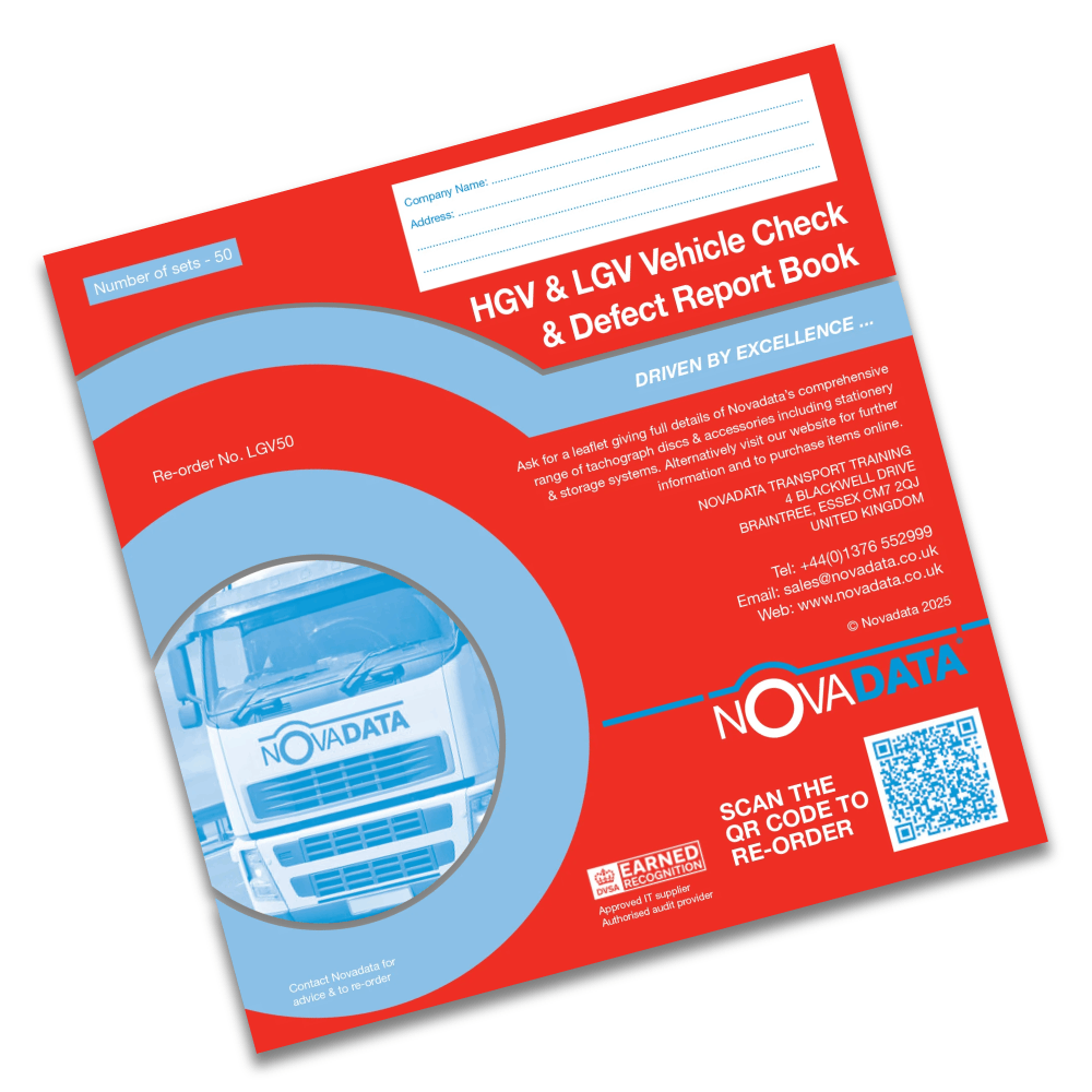 Vehicle Check & Defect Report Book -  HGV & LGV