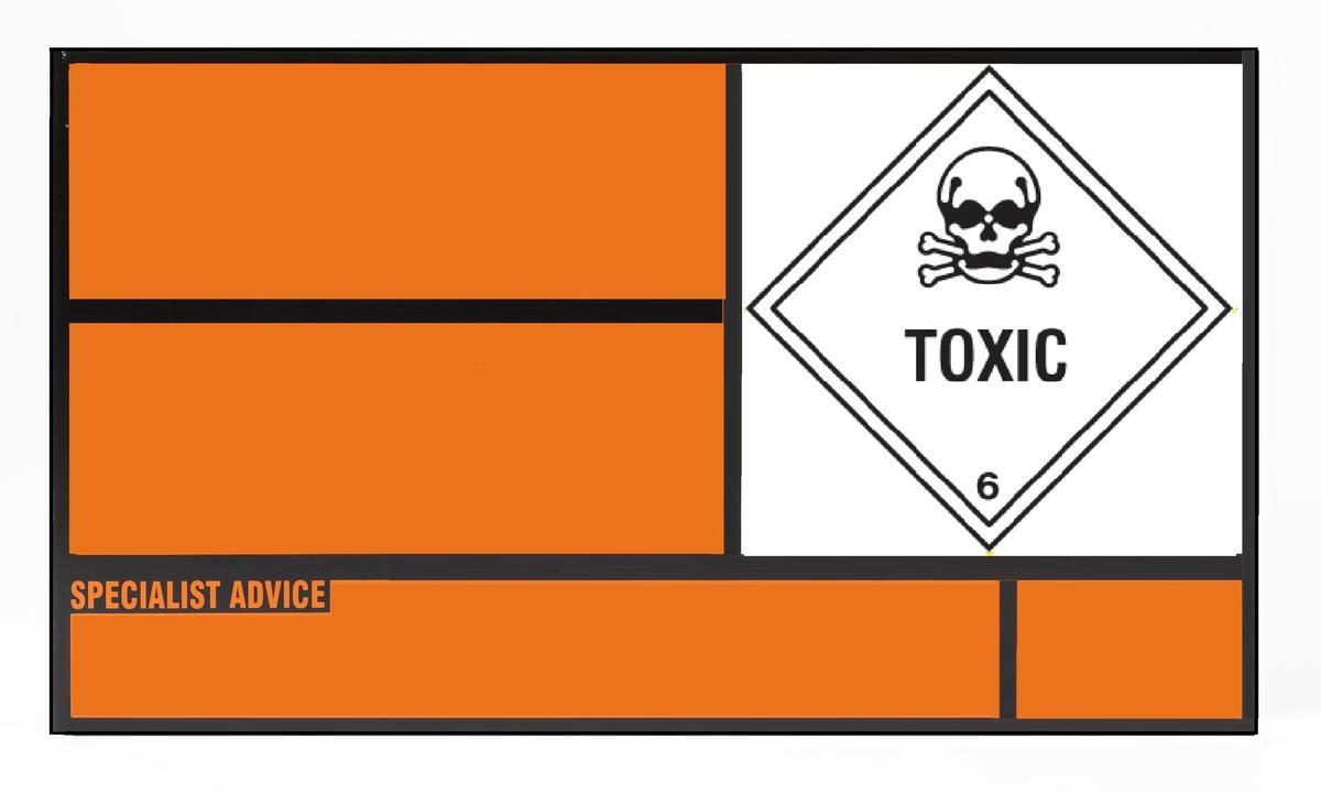 Hazchem Folding Medical Waste Panel 2X 3291 Sign