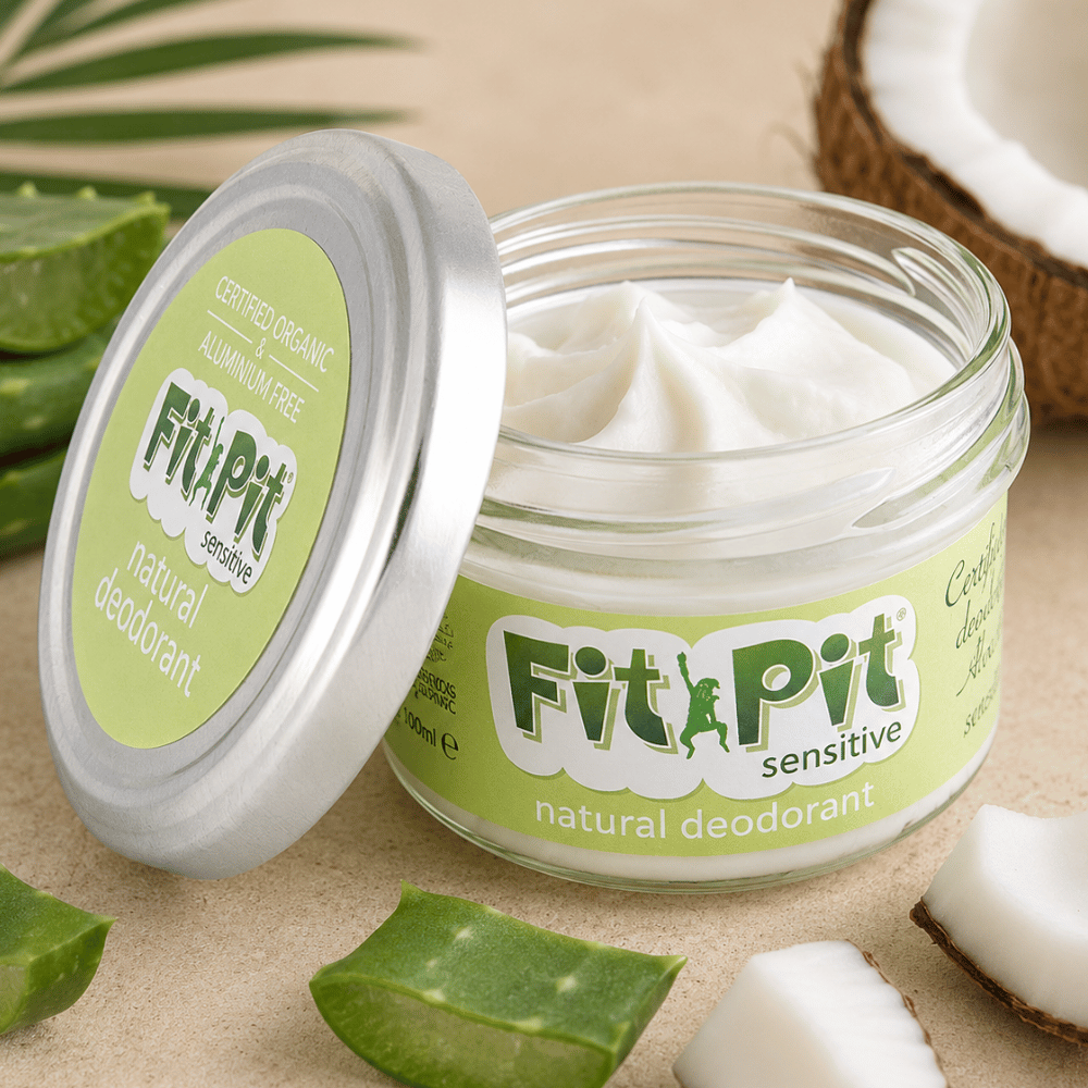 Fit Pit sensitive natural deodorant with aloe vera and coconut oil