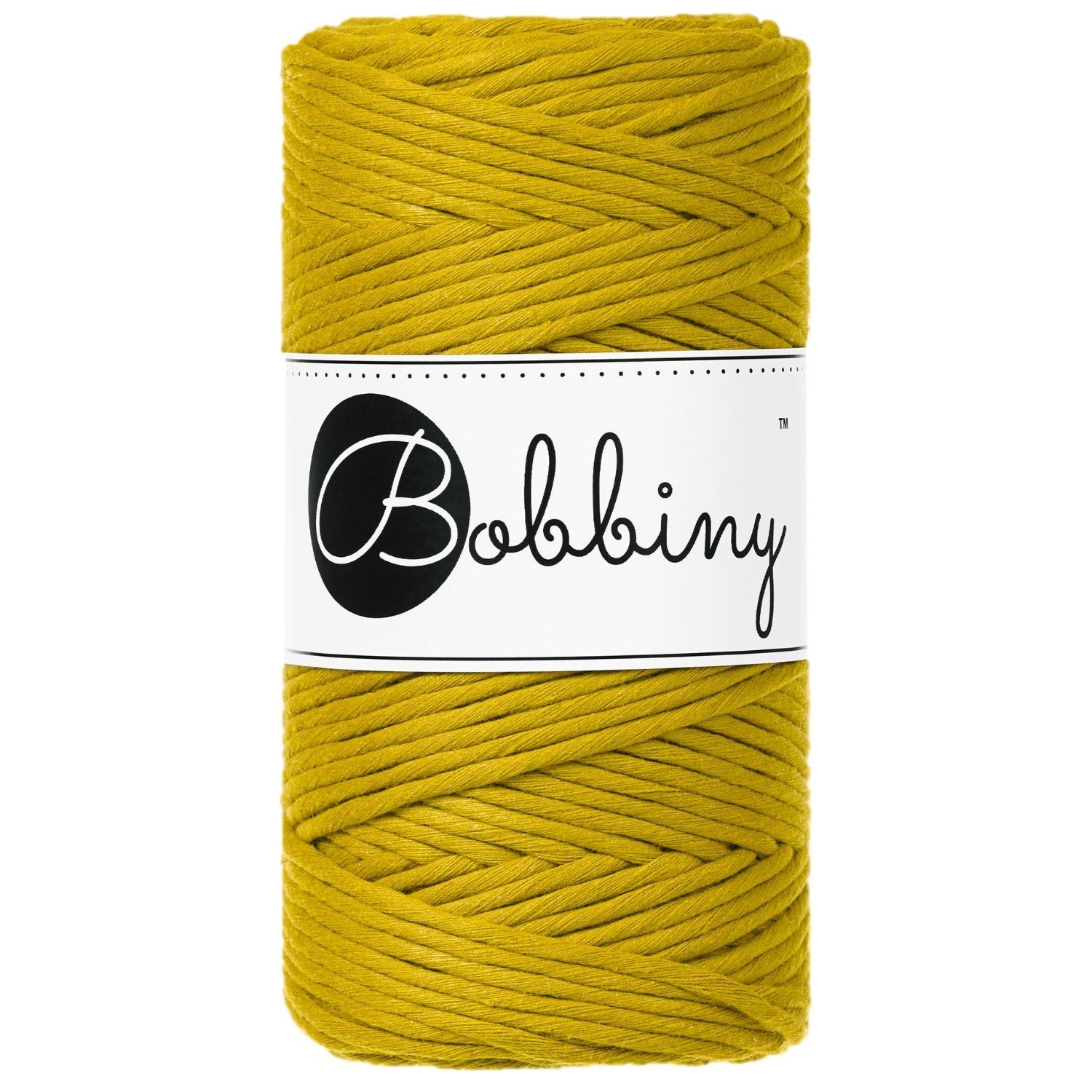 spicy yellow 3mm bobbiny cord