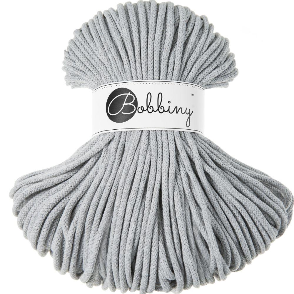light grey 5mm bobbiny braided cord
