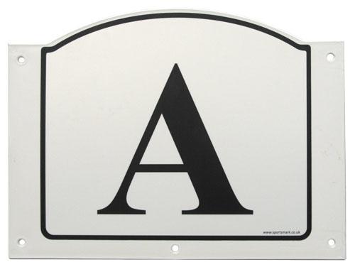 1 white plastic panels with the letter A