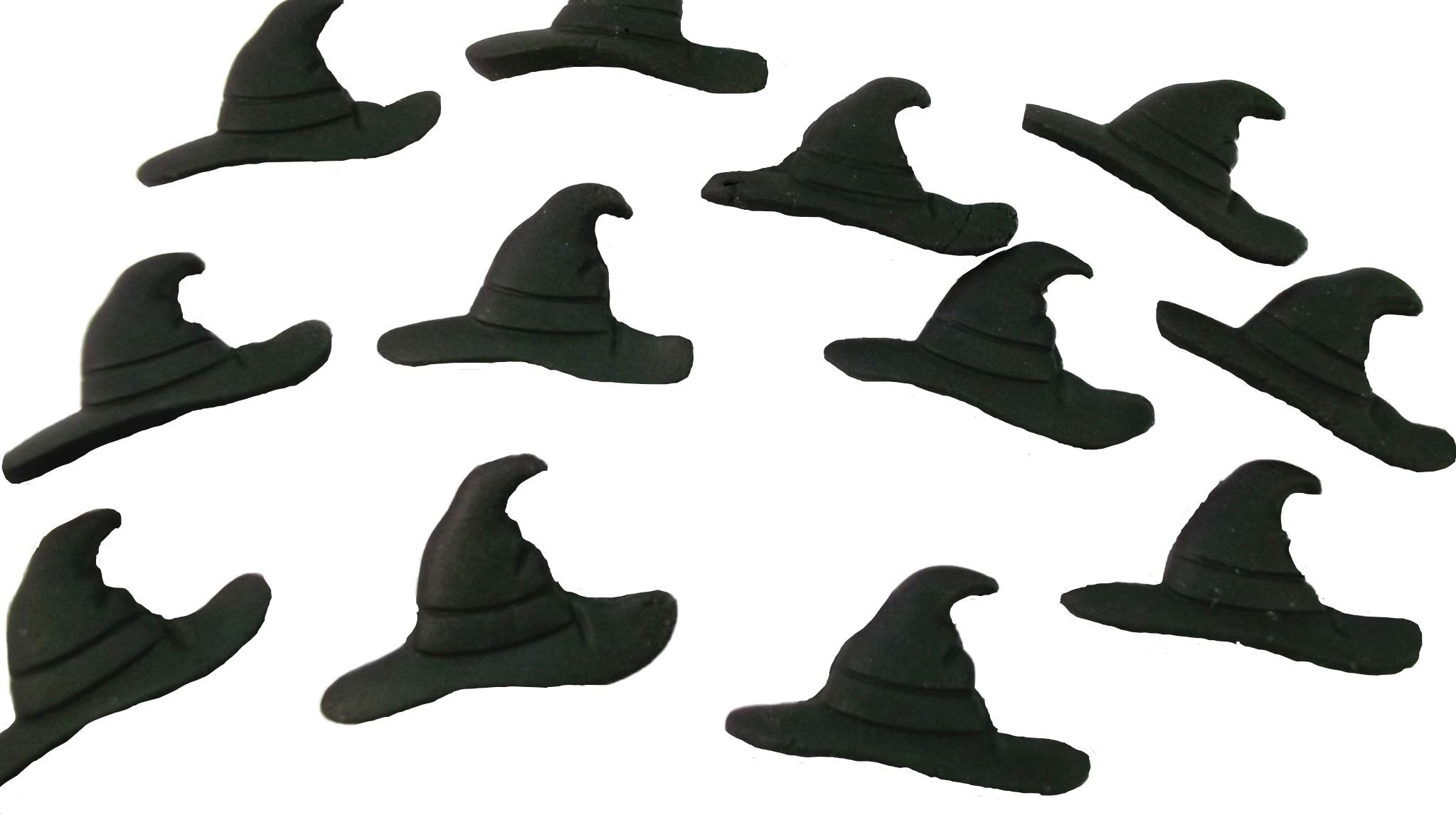 18 Small Witches, Harry Potter Hats Halloween Vegan Cupcake Toppers