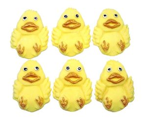 6 Cute chicks edible cupcake toppers