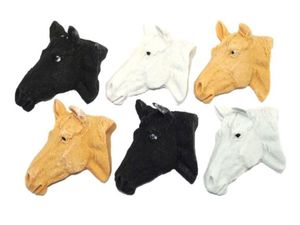 Mixed coloured Horse Heads Vegan Birthday Cupcake Toppers Cake Decorations