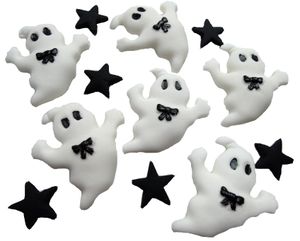 Halloween Ghost Trick or Treat Vegan Cupcake Toppers